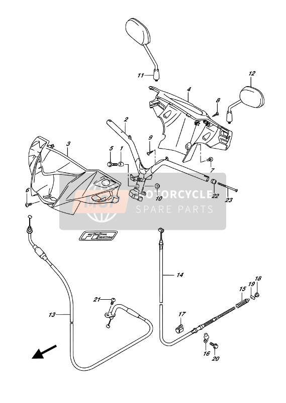 5135809G00, Stopper,Handgre, Suzuki, 0